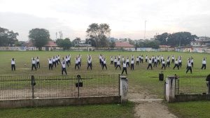 Jaga Stamina dan Tingkatkan Kekompakan, Prajurit Lanal TBA Laksanakan Olahraga Sepak Bola
