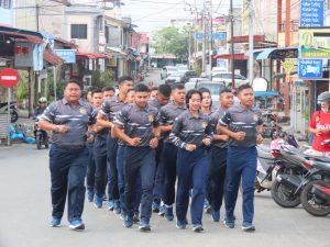 Guyub dan Kompak, Lanal Bintan Olahraga Gembira Kenakan Kostum Baru