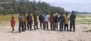 Komandan Lanal Simeulue Tinjau Lokasi Konservasi Penangkaran Penyu Di Pantai Along