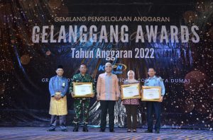 Lanal Dumai Peroleh Apresiasi Kinerja Pelaksanaan Anggaran (Gelanggang Award) Tahun 2022