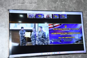 Secara Virtual, Komandan Lanal Bandung Ikuti Rapim TNI AL Tahun 2023