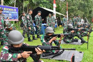 TNI AL, Lanal Tarempa Gelar Latihan Menembak Dalam Rangka Gladi Tugas Tempur