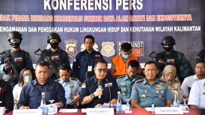 Wakil Komandan Lantamal XII Hadiri Press Release Penyelundupan Satwa oleh Le Van Hieu Nahkoda Kapal MV Royal 06 Berbendera Vietnam