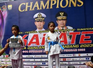 Pangkalan TNI AL Palembang Gelar Turnamen Karate Piala Danlanal Palembang Se-Sumatera Tahun 2023 di Provinsi Jambi