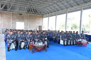 Danlanal TBA Sampaikan  Tugas dan Program Kerja Melalui Jam Komandan