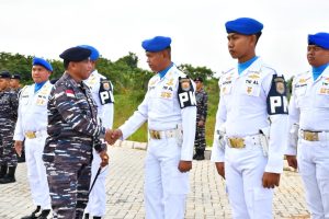 Danlantamal XII Pontianak Pimpin Upacara HUT Ke-77 Polisi Militer Angkatan Laut