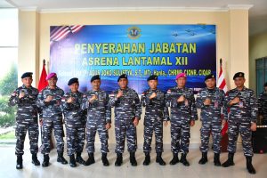 Danlantamal XII Pontianak Terima Penyerahan Jabatan Asrena Danlantamal XII