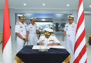 Danlantamal I Dampingi Pangkoarmada I Terima Courtesy Call Panglima Wilayah 1 TLDM Malaysia