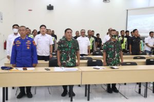Komandan Pangkalan TNI AL Palembang Hadiri Rapat Exercise International Ship And Port Facility Security ISPS Code PT. Pelabuhan Indonesia (Persero) Regional 2 Palembang