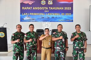Primkopal Lantamal XII Gelar Rapat Anggota Tahunan