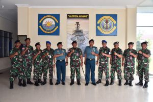 Dalantamal XII Terima Laporan Resmi Kenaikan Pangkat Personil Lantamal XII