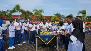 TNI AL Lanal Bengkulu Gelar Olahraga Bersama Sambut HUT Ke-37 Lanal Bengkulu