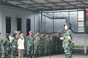 Lanal Bandung Gelar Apel Khusus dan Halal Bihalal Idul Fitri 1444 H/ 2023 M Bersama Prajurit dan PNS Lanal Bandung