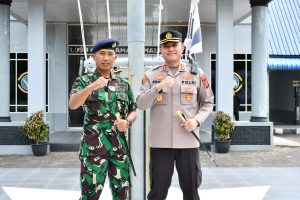 Jalin Silaturahmi, Danlanal Sabang Sambut Kunjungan Kapolres Sabang Dengan Penuh Keakraban