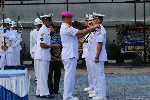 Komandan Lanal Bandung Hadiri Upacara Serah Terima Jabatan Komandan Lanal Cirebon dan Dantim Intel Lantamal III Jakarta