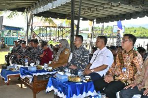 LANAL SIBOLGA TURUT MERESMIKAN KAMPUNG BAHARI NUSANTARA (KBN) DI DESA JAGO-JAGO TAPTENG. 