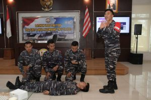 Tingkatkan Profesionalisme, Prajurit Lanal Palembang Laksanakan Latihan VBSS
