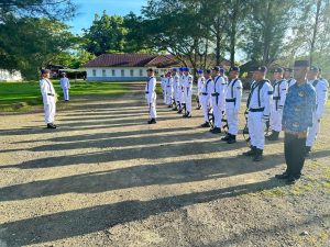 Danlanal Simeulue Pimpin Upacara Peringatan Hari Lahir Pancasila Dengan Khidmat