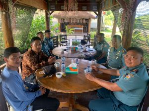 Lanal Simeulue Sambut Volunteer Ekspedisi Kampung Bahari Dari Universitas Teuku Umar