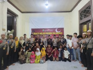 Kapolsek Palmerah Kompol Dodi Abdulrohim menggelar kegiatan bernuansa islami bersama puluhan anak yatim piatu