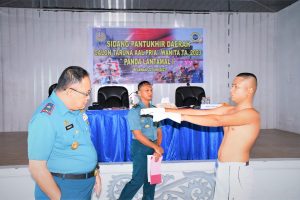 Panitia Daerah Lantamal I Belawan Laksanakan Sidang Pantukhirda Calon Taruna AAL TA. 2023