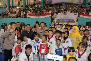 Kapolres Metro Jakarta Barat Kombes Pol. M. Syahduddi resmi membuka Kejuaraan Taekwondo Kapolres Jakarta Barat 2023