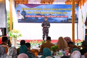 Perkuat Potensi Maritim,TNI AL Lanal TBA Sosialisasikan Bintahwilmar di Desa Kapal Merah Kabupaten Batu Bara