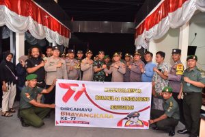Hari Bhayangkara ke 77 pada 1 Juli 2023 tepat pukul 00:00 Wib, Polsek Cengkareng mendapatkan Surprise dari Danramil 04 Cengkareng Jakarta Barat.