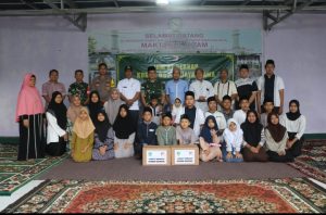 Jumat Berkah Rutin Korem 052/Wkr , Kunjungi Yayasan Yatim Piatu dan Dhuafa Maktabul Aitam