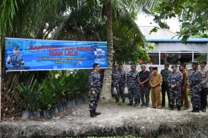 Lanal TBA Terima Kunjungan Tim Wasev Spotmaral Mabesal di Desa Kapal Merah Kabupaten Batu Bara 