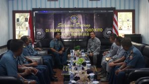 Bersinergi Untuk Menjaga Keamanan Wilayah Laut Indonesia, Lanal Bengkulu Bertukar Data dan Informasi Dengan Bakamla RI