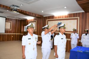 Acara Serah Terima Jabatan Komandan KRI Torani-860 di Satrol Lantamal I