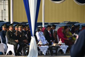 Komandan Lanal Bandung Hadiri Upacara Peringatan Ke-76 Hari Bhakti TNI Angkatan Udara