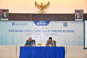 Prajurit Lanal Banjarmasin dan Jalasenastri Cabang 4 Koorcab XIII DJA II Terima Sosialisasi CBP Rupiah dari BI Kalsel