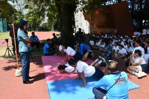Komandan Lanal Bandung Tinjau Langsung Pelaksanaan Tes Garjas Casis Bintara dan Tamtama Prajurit Karier Gelombang II TA 2023