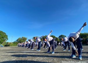 Jaga Stamina dan Jalin Silaturahmi, Lanal Sabang Gelar Olahraga Bersama Prajurit Guskamla Koarmada I dan KRI Bontang-907
