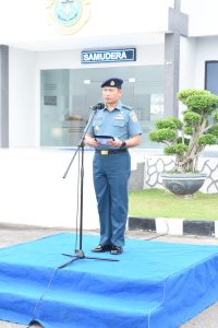 Asisten Operasi Danlantamal I Pimpin Upacara Bendera di Mako Lantamal I