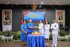Kaotmilti I Medan Pimpin Upacara Hari Jadi Ke-78 TNI AL di Mako Lantamal I