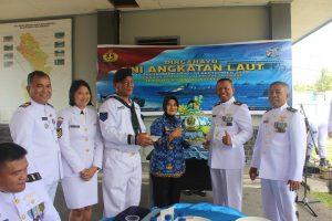 Upacara HUT Ke-78 TNI AL, Palaksa Lanal Bengkulu Bacakan Amanat Panglima TNI