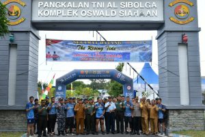 Lanal Sibolga Tuan Rumah Penyambutan Tim Pembawa Pesan The Rising Tide A Resonance 2023*