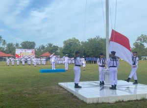 Lanal Bintan Bersama Jajaran Satuan TNI AL di Tanjung Uban Laksanakan Upacara Peringatan Hari Pahlawan Ke-78 Tahun 2023