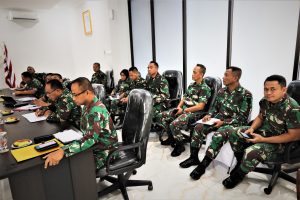 Danlantamal I Pimpin Rapat Staf