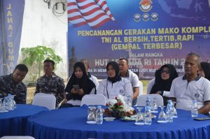 Lanal Dumai Ikuti Pencanangan Gerakan Mako Komplek TNI AL Bersih, Tertib, Rapi (Gempal Terbesar) Dalam Rangka Hari Armada RI Tahun 2023