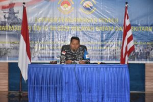 Danlanal Bintan Pimpin Penutupan Latihan Pengamanan Pemilu Koarmada RI TW IV TA 2023