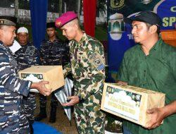 Hujan Deras Tidak Mengurangi Kekhidmatan Kegiatan Safari Ramadhan Spotmar TNI AL di Lanal Sabang