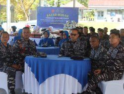 Jelang Idul Fitri 1445 H/2024 M, Lanal Dabo Singkep Gelar Bazar Murah TNI