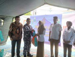Lanal Tarempa Ikuti Vicon Bazar TNI dan Pemberian Paket Lebaran TNI Angkatan Laut Tahun 2024