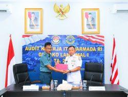 Taklimat Akhir Audit Kinerja IT Koarmada RI Tahun 2024 di Lantamal I