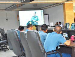 Perwira Pertama Korps Pelaut Lantamal I Ikuti FGD Pembinaan Korps Pelaut Tahun 2024 Melalui Vicon