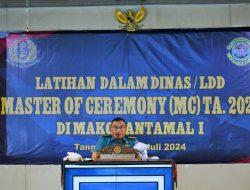 Lantamal I Laksanakan Latihan Dalam Dinas Pelatihan Master Of Ceremony (MC)